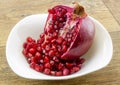 Dessert of pomegranate