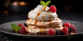 Dessert of protein meringue Royalty Free Stock Photo