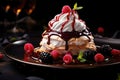 Dessert of protein meringue Royalty Free Stock Photo