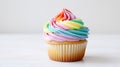 dessert rainbow cupcake food