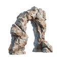 Dessert Rock Arch on Transparent Background - Ai Generated Royalty Free Stock Photo