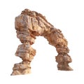 Dessert Rock Arch on Transparent Background - Ai Generated Royalty Free Stock Photo