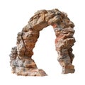 Dessert Rock Arch on Transparent Background - Ai Generated Royalty Free Stock Photo