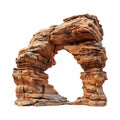 Dessert Rock Arch on Transparent Background - Ai Generated Royalty Free Stock Photo
