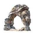 Dessert Rock Arch on Transparent Background - Ai Generated Royalty Free Stock Photo