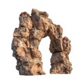 Dessert Rock Arch on Transparent Background - Ai Generated Royalty Free Stock Photo