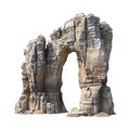 Dessert Rock Arch on Transparent Background - Ai Generated Royalty Free Stock Photo