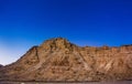 Dessert rock and stars at night Royalty Free Stock Photo