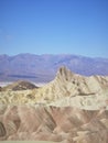 Dessert sand dunes mountains on a clear day Royalty Free Stock Photo