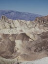 Dessert sand dunes mountains on a clear day Royalty Free Stock Photo