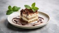 dessert slice tiramisu food