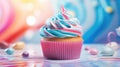 dessert swirl cupcake food Royalty Free Stock Photo