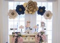 The dessert table at a bridal shower Royalty Free Stock Photo