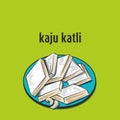 Kaju katli indian traditional sweet