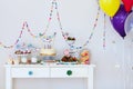 Dessert table at party