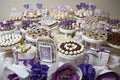 Dessert table on wedding