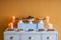 Dessert table for a wedding party