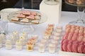 Dessert table for a wedding party Royalty Free Stock Photo