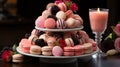 Dessert temptation feast. Created with Generative AI Royalty Free Stock Photo