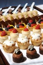 Dessert Tray assortment Royalty Free Stock Photo