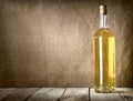Dessert wine on the canvas Royalty Free Stock Photo