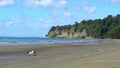 Desserted beach New Zealand