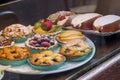 Desserts at a cafe in Rome Royalty Free Stock Photo