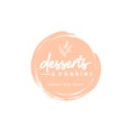 Desserts and Cookies Logo, Icon, Modern Dessert Shop Logo Design Vector Illustration