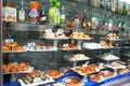 Desserts on display