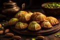 Desserts Eid al-Fitr, Eid al Adha Kahk (Eid Cookies) Arabic filled Pistachio or nut