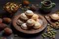 Desserts Eid al-Fitr, Eid al Adha Kahk (Eid Cookies) Arabic filled Pistachio or nut