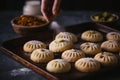 Desserts Eid al-Fitr, Eid al Adha Kahk (Eid Cookies) Arabic filled Pistachio or nut