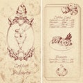 Desserts menu template