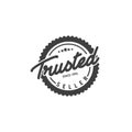 Minimalist Trusted Seller Stamp Logo Design