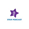 Star Mic Artist Show Podcast Concert Logo Design Royalty Free Stock Photo