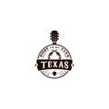 Country Guitar Music Western Vintage Retro Saloon Bar Cowboy Logo Design Vector Royalty Free Stock Photo