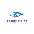 Beauty Woman Female Girl Eye World Globe Earth Planet Global Vision Logo Design Vector