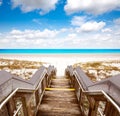 Destin beach in florida ar Henderson State Park Royalty Free Stock Photo