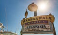 DESTIN, FL - FEBRUARY 13, 2016: Harborwalk Marina sign. This is