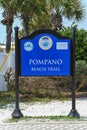 Destin, FL, Pompano street public access point to walkway to public beach