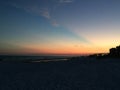 Destin Florida beach sunset Royalty Free Stock Photo