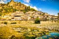 Reflecyon of histprical city BErat in Albania Royalty Free Stock Photo