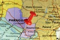 Destination map, Asuncion Paraguay