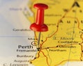 Destination map Perth Australia