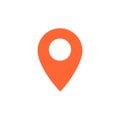 Destination vector icon. Map pointer icon. Vector illustration for web design and mobile app Royalty Free Stock Photo