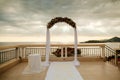 Destination wedding arch Royalty Free Stock Photo