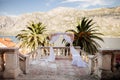Destination wedding arch Royalty Free Stock Photo
