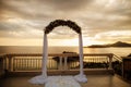 Destination wedding arch Royalty Free Stock Photo