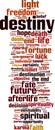 Destiny word cloud Royalty Free Stock Photo