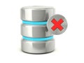 Destroy data base icon Royalty Free Stock Photo